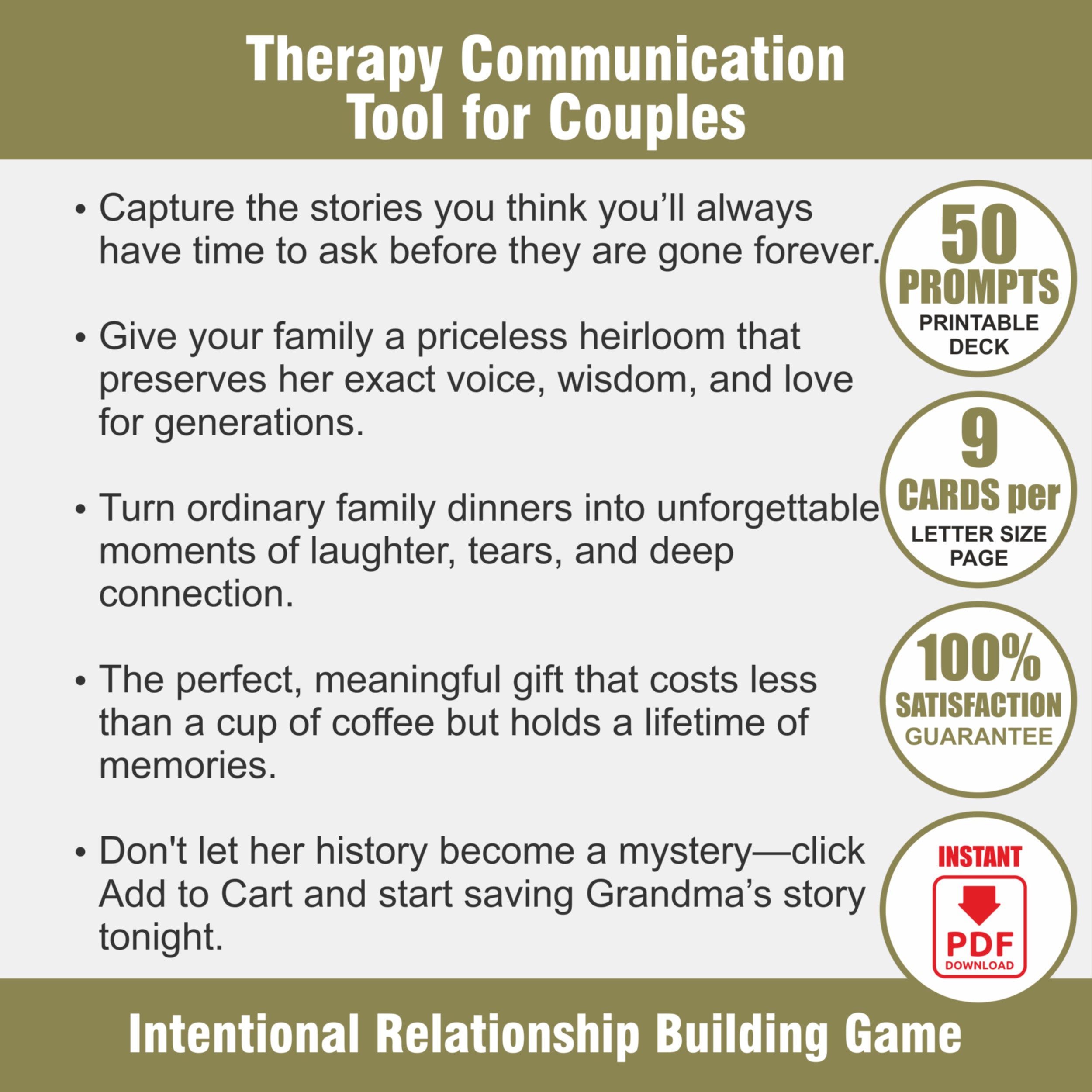 The Intimacy Collection: Minimalist Couples Card Game PDF - View 2